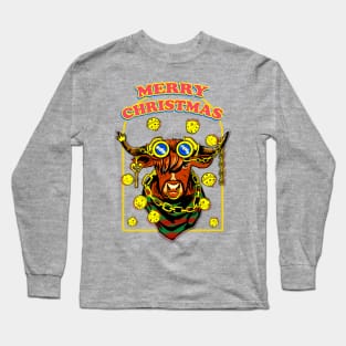 Scottish Highland Cow Christmas Long Sleeve T-Shirt